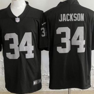 Las Vegas Raiders #34 Bo Jackson Limited Black Vapor Jersey