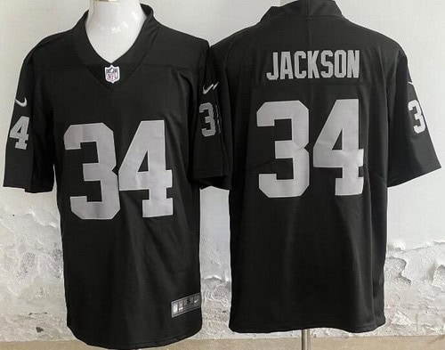 Las Vegas Raiders #34 Bo Jackson Limited Black Vapor Jersey