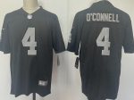 Las Vegas Raiders #4 Aidan O'Connell Limited Black Vapor Jersey