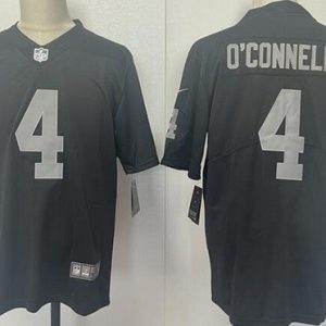 Las Vegas Raiders #4 Aidan O'Connell Limited Black Vapor Jersey