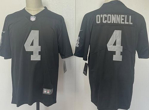 Las Vegas Raiders #4 Aidan O'Connell Limited Black Vapor Jersey