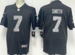 Las Vegas Raiders #7 Geno Smith Limited Black Vapor Jersey