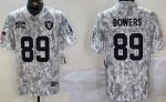 Las Vegas Raiders #89 Brock Bowers Limited Arctic Camo 2024 Salute to Service Jersey