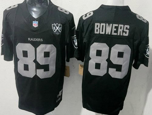 Las Vegas Raiders #89 Brock Bowers Limited Black Fashion FUSE Vapor Jersey