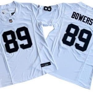 Las Vegas Raiders #89 Brock Bowers Limited White FUSE Vapor Jersey