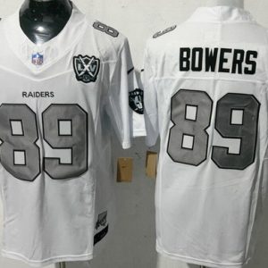 Las Vegas Raiders #89 Brock Bowers Limited White Fashion FUSE Vapor Jersey