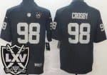 Las Vegas Raiders #98 Maxx Crosby Limited Black 65th Season Vapor Jersey