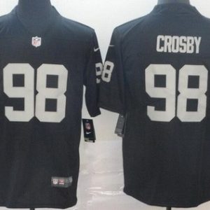 Las Vegas Raiders #98 Maxx Crosby Limited Black Vapor Untouchable Jersey