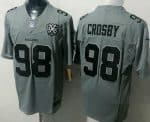 Las Vegas Raiders #98 Maxx Crosby Limited Gray Fashion FUSE Vapor Jersey
