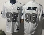 Las Vegas Raiders #98 Maxx Crosby Limited White 65th Fashion Vapor Jersey