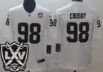 Las Vegas Raiders #98 Maxx Crosby Limited White 65th Season Vapor Jersey