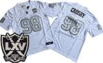 Las Vegas Raiders #98 Maxx Crosby Limited White Alternate 65th Season FUSE Vapor Jersey