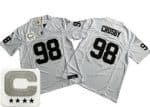 Las Vegas Raiders #98 Maxx Crosby Limited White C Patch FUSE Vapor Jersey