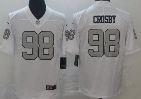 Las Vegas Raiders #98 Maxx Crosby Limited White Rush Color Jersey