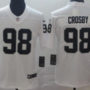 Las Vegas Raiders #98 Maxx Crosby Limited White Vapor Untouchable Jersey