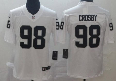 Las Vegas Raiders #98 Maxx Crosby Limited White Vapor Untouchable Jersey