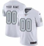 Las Vegas Raiders Customized Limited White Rush Color Jersey