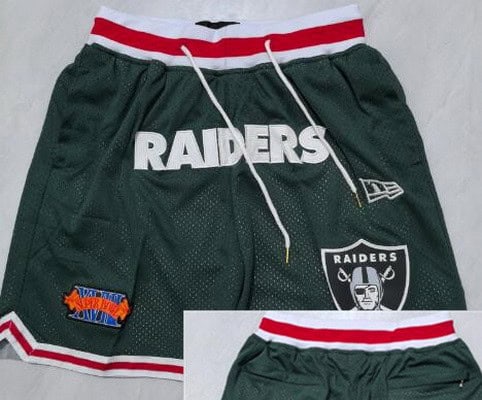 Las Vegas Raiders Green Just Don Shorts