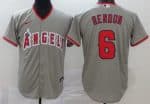 Los Angeles Angels #6 Anthony Rendon Gray 2020 Cool Base Jersey