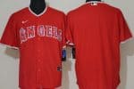 Los Angeles Angels Blank Red Cool Base Jersey