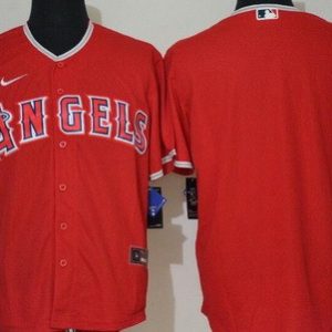 Los Angeles Angels Blank Red Cool Base Jersey