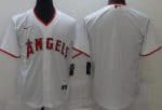 Los Angeles Angels Blank White Cool Base Jersey