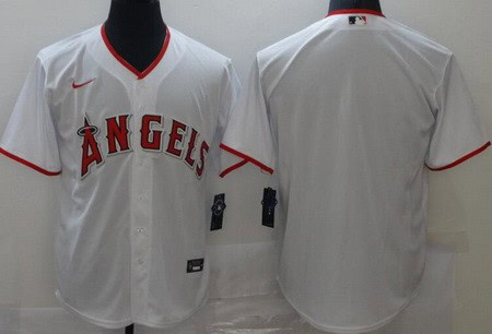 Los Angeles Angels Blank White Cool Base Jersey