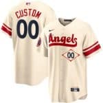 Los Angeles Angels Customized Cream 2022 City Connect Cool Base Jersey