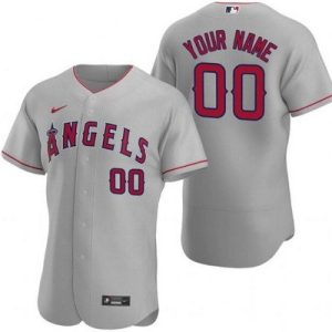 Los Angeles Angels Customized Gray Authentic Jersey