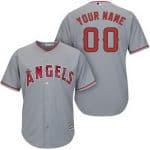 Los Angeles Angels Customized Gray Cool Base Jersey