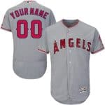 Los Angeles Angels Customized Gray FlexBase Jersey