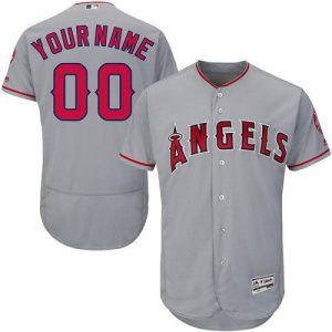 Los Angeles Angels Customized Gray FlexBase Jersey