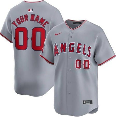 Los Angeles Angels Customized Gray Limited Jersey