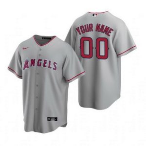 Los Angeles Angels Customized Gray Road 2020 Cool Base Jersey