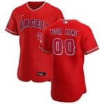 Los Angeles Angels Customized Red Alternate 2020 FlexBase Jersey