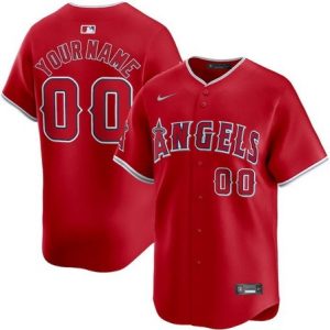 Los Angeles Angels Customized Red Limited Jersey