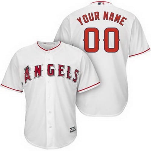 Los Angeles Angels Customized White Cool Base Jersey