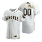 Los Angeles Angels Customized White Gold 2020 FlexBase Jersey