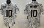 Los Angeles Chargers #10 Justin Herbert Limited Arctic Camo 2024 Salute to Service Jersey
