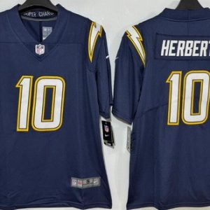 Los Angeles Chargers #10 Justin Herbert Limited Navy Vapor Jersey