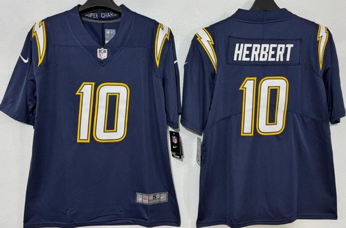 Los Angeles Chargers #10 Justin Herbert Limited Navy Vapor Jersey