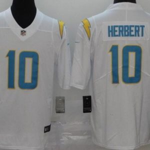 Los Angeles Chargers #10 Justin Herbert Limited White 2020 Vapor Untouchable Jersey