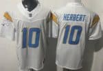 Los Angeles Chargers #10 Justin Herbert Limited White FUSE Vapor Jersey