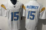Los Angeles Chargers #15 Ladd McConkey Limited White FUSE Vapor Jersey