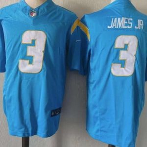 Los Angeles Chargers #3 Derwin James Jr Limited Light Blue FUSE Vapor Jersey