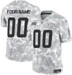 Los Angeles Chargers Customized Limited Arctic Camo 2024 Salute to Service Jersey