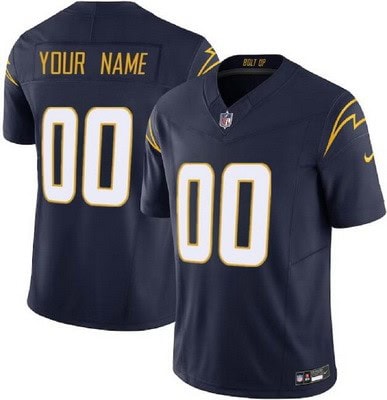 Los Angeles Chargers Customized Limited Navy FUSE Vapor Jersey