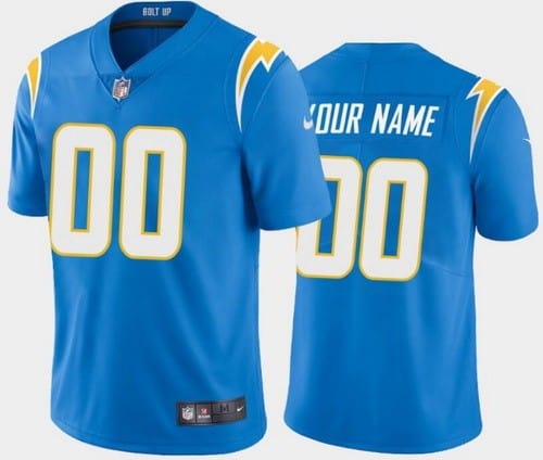 Los Angeles Chargers Customized Limited Powder Blue 2020 Vapor Untouchable Jersey