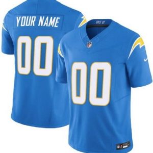Los Angeles Chargers Customized Limited Powder Blue FUSE Vapor Jersey