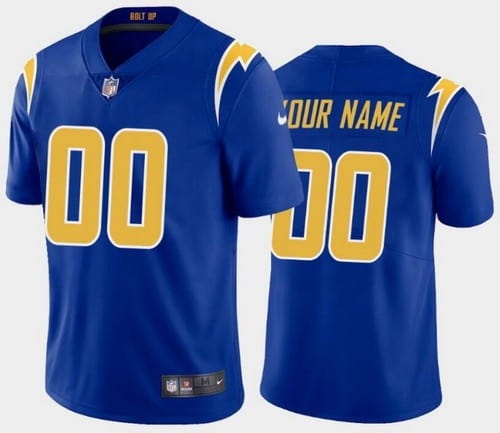 Los Angeles Chargers Customized Limited Royal Blue 2020 Vapor Untouchable Jersey